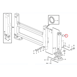 Volvo bl71 bl61 support slide 11890229 15604496