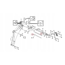 Volvo BL71 rear arm extension slides