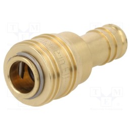 1 pcs x PNEUMAT-S26 WO13 - Quick connection coupling, straight, max.35bar, brass, D: 25mm