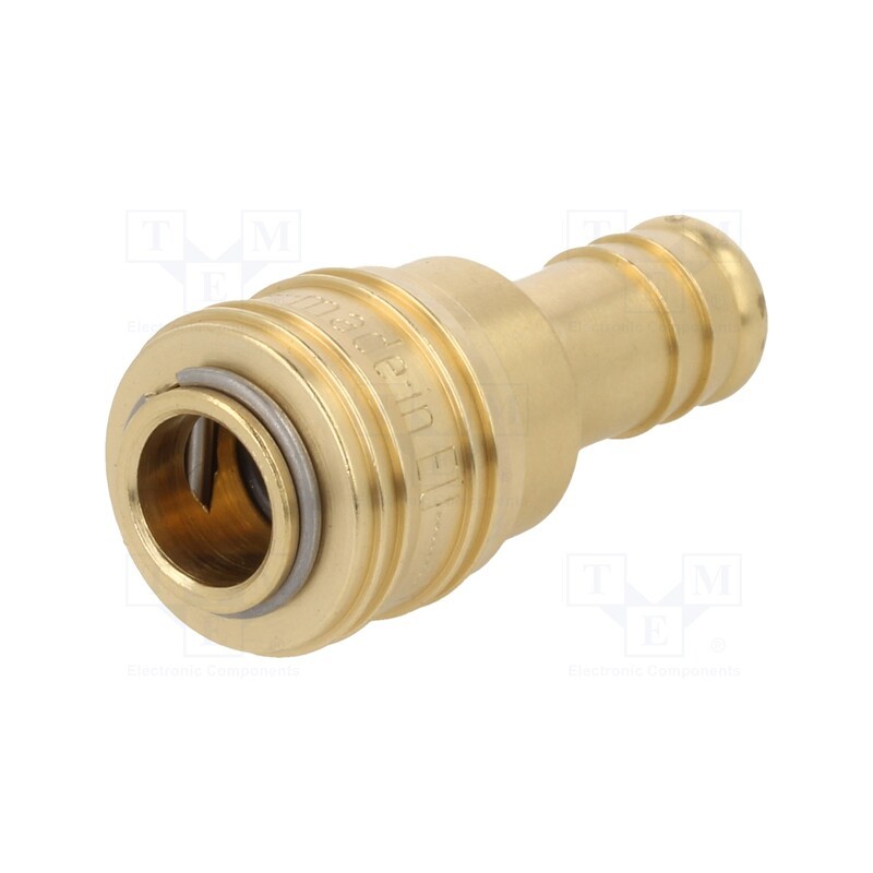 1 pcs x PNEUMAT-S26 WO13 - Quick connection coupling, straight, max.35bar, brass, D: 25mm