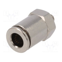 1 pcs x FESTO-578335 - Push-in fitting, straight, -0.95÷20bar, nickel plated brass