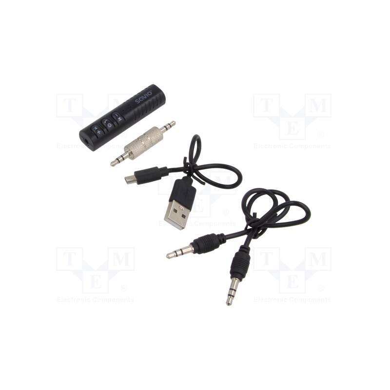 1 pcs x SAVIO - SAVFMTRANSTR-11B - FM transmitter, black, Bluetooth 5.0, 15m, Charge time: 1h, 4h