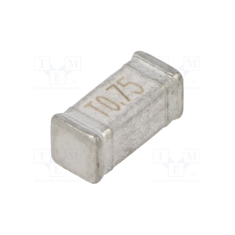 1 pcs x EATON/BUSSMANN - TR1-2410TD750-R - Fuse: fuse, time-lag, 750mA, 250VAC, 60VDC, soldered,SMD, 2410TD