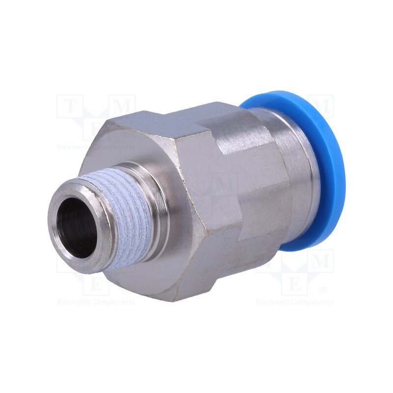 1 pcs x FESTO-190643 - Push-in fitting, straight, -0.95÷6bar, Gasket: NBR rubber, QS