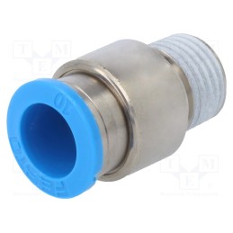 1 pcs x FESTO-153018 - Push-in fitting, straight, -0.95÷6bar, Gasket: NBR rubber, QS