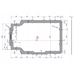 Krazelite oil pan gasket 1mm c 330 accessories