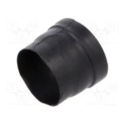 1 pcs x TE Connectivity - 204W221-25-0 - Heat shrink boot, straight,glued, 11mm, L: 19mm, black, -75÷175°C