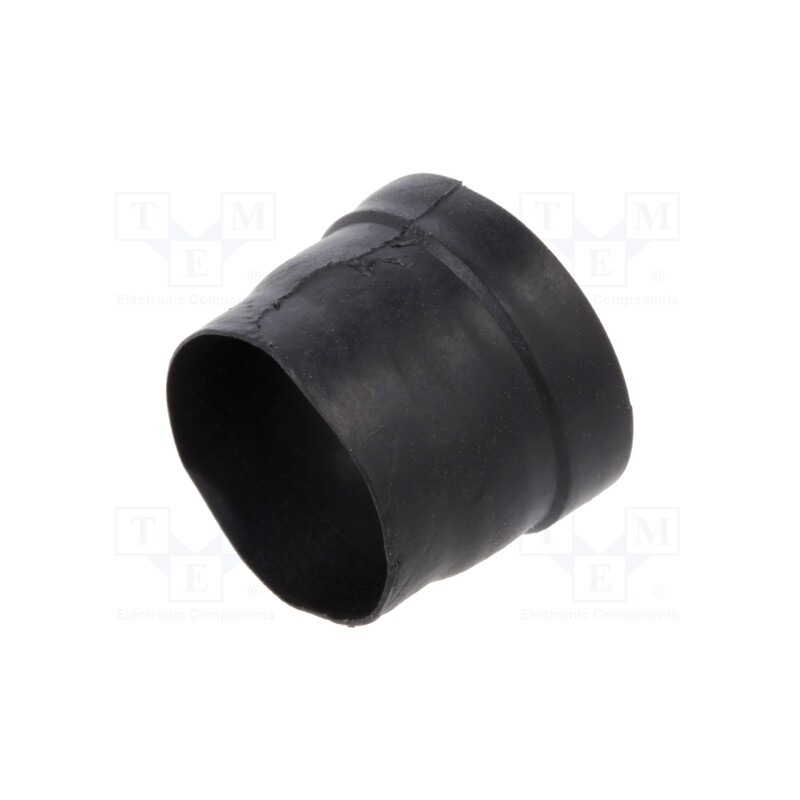 1 pcs x TE Connectivity - 204W221-25-0 - Heat shrink boot, straight,glued, 11mm, L: 19mm, black, -75÷175°C