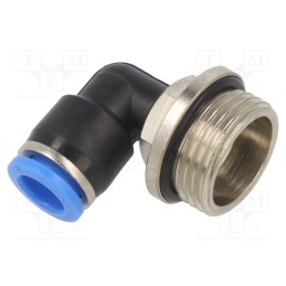 1 pcs x PNEUMAT-125.M20X1,5-8 - Push-in fitting, angled 90°, -0.95÷15bar, Thread: M20x1,5, 0÷60°C