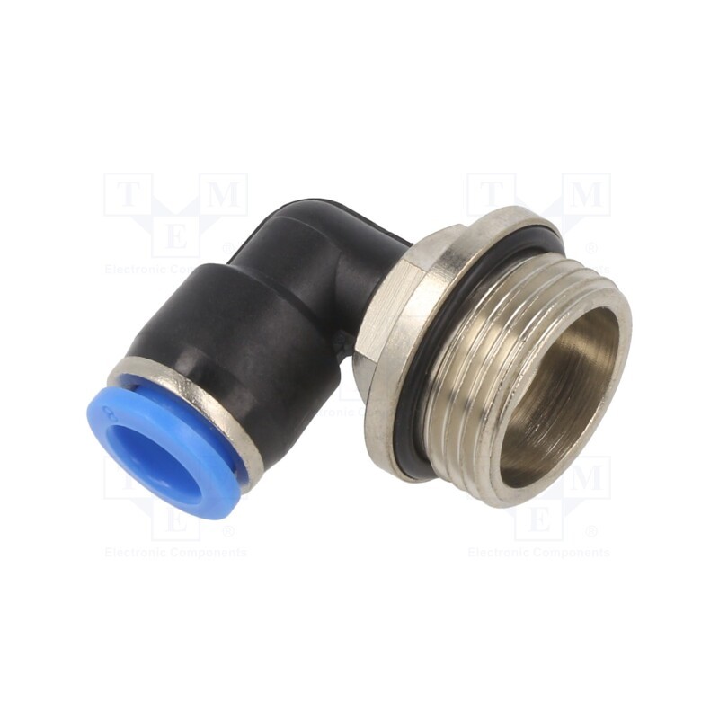 1 pcs x PNEUMAT-125.M20X1,5-8 - Push-in fitting, angled 90°, -0.95÷15bar, Thread: M20x1,5, 0÷60°C