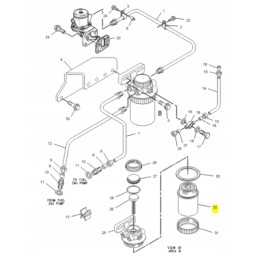 Fuel filter cat 1596102 oem perkins