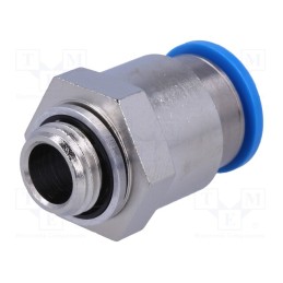 1 pcs x FESTO-186350 - Push-in fitting, straight, -0.95÷6bar, Gasket: NBR rubber, QS