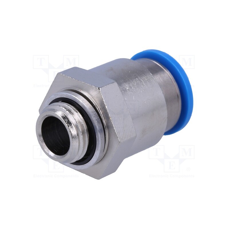 1 pcs x FESTO-186350 - Push-in fitting, straight, -0.95÷6bar, Gasket: NBR rubber, QS