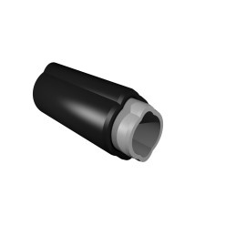 PTO shaft pipe, profiled pipe, lemon, 23 5x31 g1