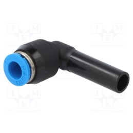 1 pcs x FESTO-153062 - Push-in fitting, angled 90°, -0.95÷6bar, Gasket: NBR rubber, QS