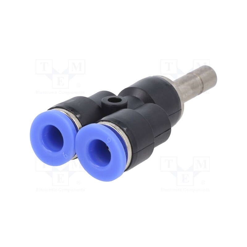 1 pcs x PNEUMAT-142.006-K - Plug-in connector, Y-Yap spliYYer, -0.95÷15bar, BLUELINE, 0÷60°C