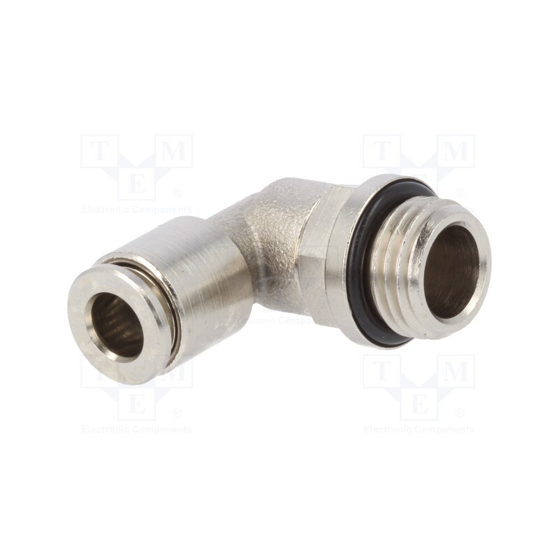 1 pcs x FESTO-558711 - Push-in fitting, angled 90°, -0.95÷16bar, nickel plated brass