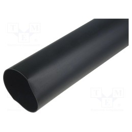 1 pcs x HELLERMANNTYTON - 323-10630 - Heat shrink sleeve, 3.5: 1, 63mm, L: 1m, black, Wall thick: 2.8mm