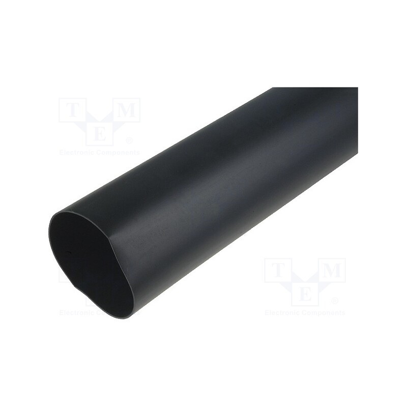1 pcs x HELLERMANNTYTON - 323-10630 - Heat shrink sleeve, 3.5: 1, 63mm, L: 1m, black, Wall thick: 2.8mm