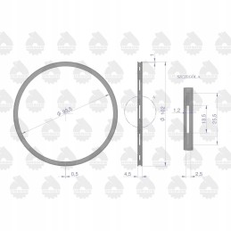 Oil piston ring 5000830 c 330 ursus