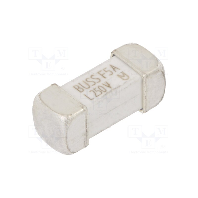 1 pcs x EATON/BUSSMANN - TR-1245UMFF5-R - Fuse: fuse, quick blow, 5A, 350VAC, 250VDC, soldered,SMD, ceramic