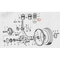 Oil piston ring C 330 original Ursus
