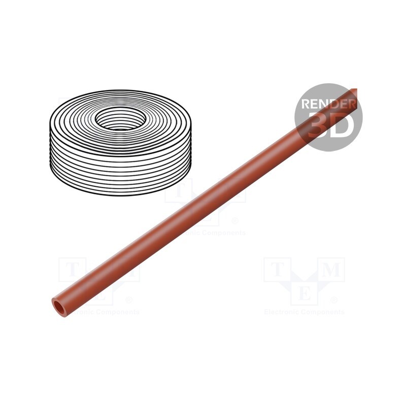 1 m x FESTO-558287 - Pneumatic tubing, -0.95÷10bar, PUN-H, Tube in.diam: 6.7mm, red