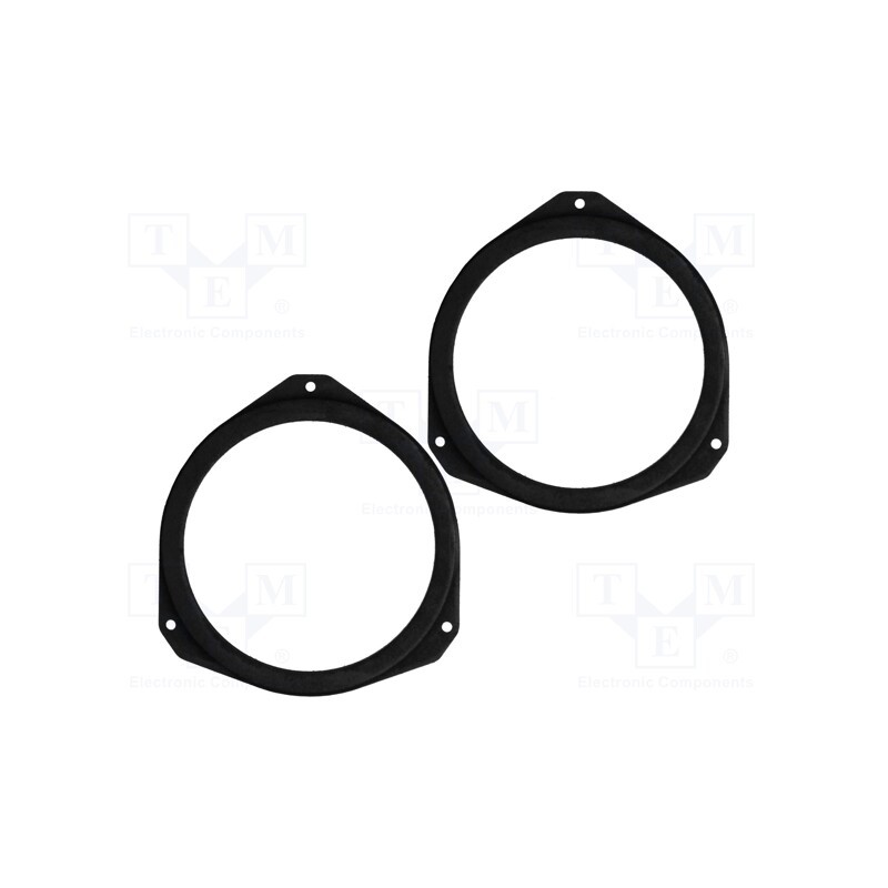 1 set x BASSER - DMPEUG01 - Spacer ring, MDF, 165mm, Peugeot, impregnated, 2pcs.