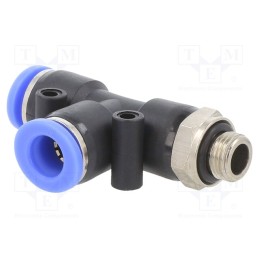 1 pcs x PNEUMAT-129.018-8 - Push-in fitting, T-tap splitter, -0.95÷15bar, Thread: G 1/8'
