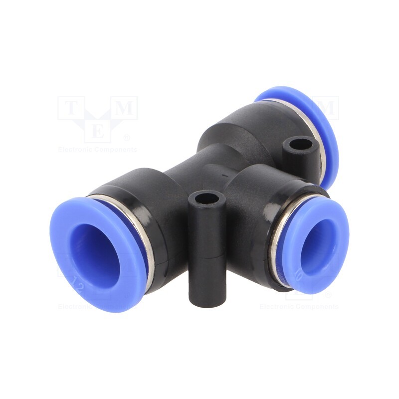 2 pcs x PNEUMAT-138.121 - Push-in fitting, reductive,T-tap splitter, -0.95÷15bar, PBT