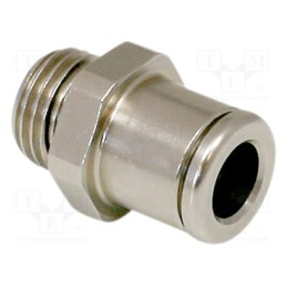 1 pcs x SCHMALZ-STV-GE-G1/8-AG-8 - Straight push-in fitting, G1/8-AG, -20÷80°C, 8mm, STV-GE