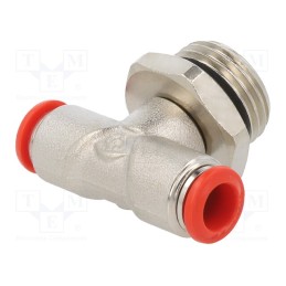 1 pcs x AIGNEP-50216 8-1/2 - Push-in fitting, T-tap splitter, -0.99÷20bar, Thread: 1/2'