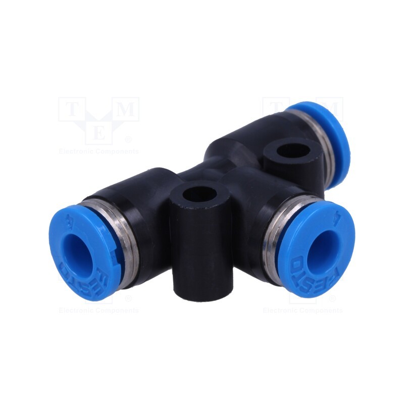 1 pcs x FESTO-153076 - Push-in fitting, angled 90°, -0.95÷6bar, Gasket: NBR rubber, QS