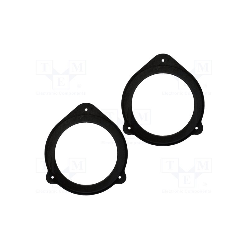 1 set x BASSER - DMAUDI01 - Spacer ring, MDF, 165mm, Audi, impregnated, 2pcs.