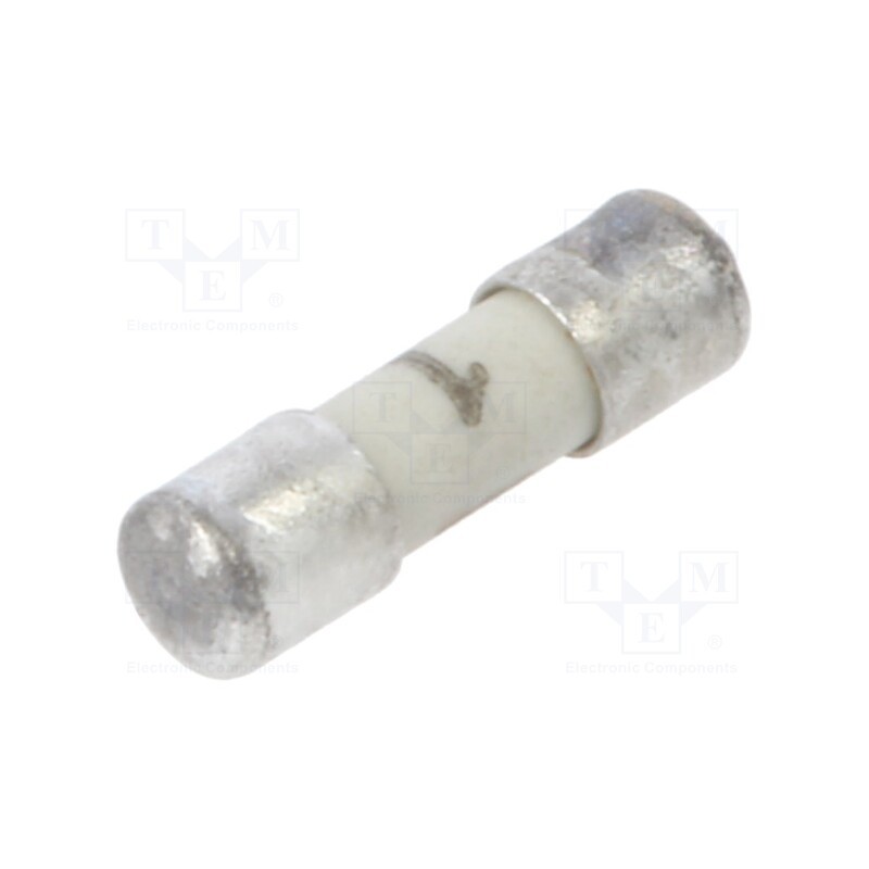 1 pcs x SCHURTER - 7010.9810.63 - Fuse: fuse, quick blow, 1A, 125VAC, 125VDC, ceramic,cylindrical