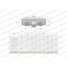Inch hydraulic connector bb 1 5 16 unf Warynski