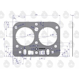 Head gasket set C 330 original Ursus