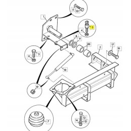 JCB loader handbrake sensor