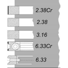 Ursus c 360 3p mf 3 piston rings