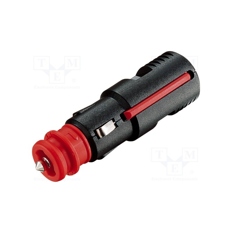 1 pcs x PRO CAR - 67721010 - Cigarette lighter plug, screw terminal, 16A, Sup.volt: 12÷24VDC
