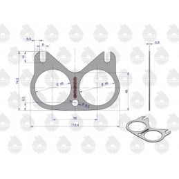 Intake manifold gasket krazelite 0 8m c 330