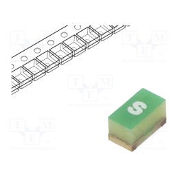 1 pcs x SCHURTER - 3413.0008.22 - Fuse: fuse, ultra rapid, 160mA, 125VAC, 63VDC, SMD, 3.2x1.6mm, USFF