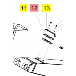 Yanmar cable holder on the arm sv60 vio50 57