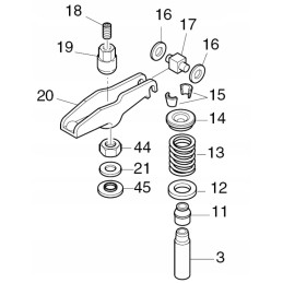 Hatz nut m8 1b20 1b50e 1b50vw swing arm