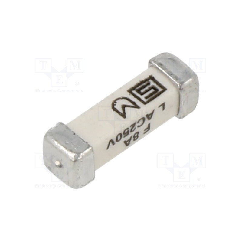 1 pcs x SCHURTER - 3405.0175.11 - Fuse: fuse, quick blow, 8A, 250VAC, 125VDC, SMD, ceramic, 3x10.1mm