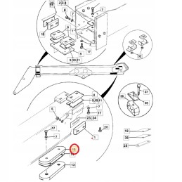 Extension slide of the JCB 158 30505 telehandler