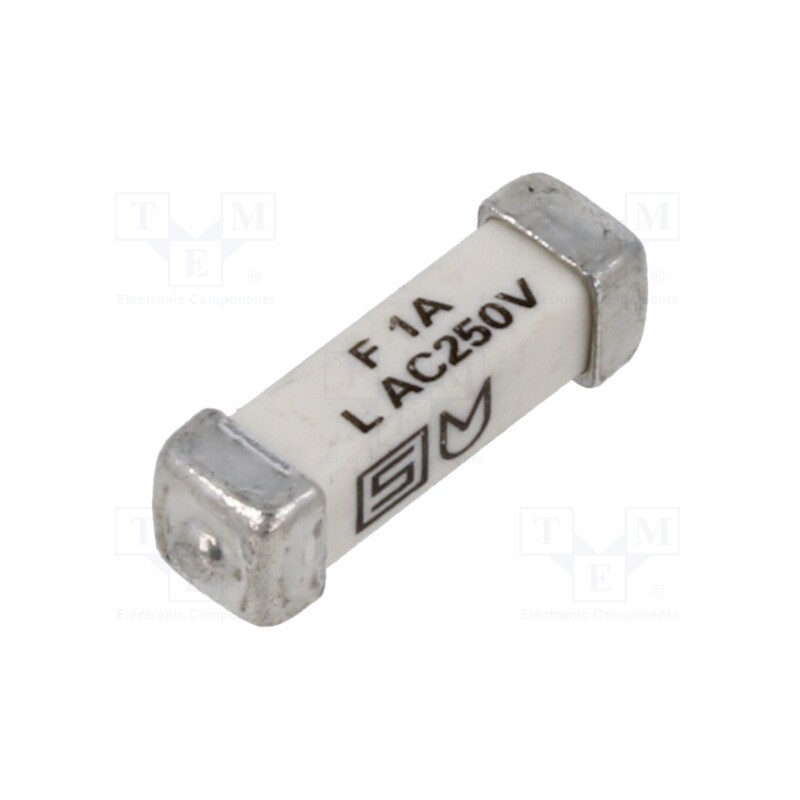 1 pcs x SCHURTER - 3405.0166.11 - Fuse: fuse, quick blow, 1A, 250VAC, 125VDC, SMD, ceramic, 3x10.1mm