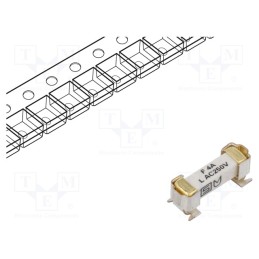 1 pcs x SCHURTER - 3404.2472.11 - Fuse: fuse, time-lag, 4A, 250VAC, 125VDC, SMD, ceramic, 4.2x11.1mm