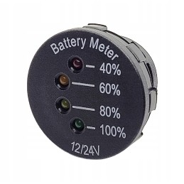 12v 24v battery charge level indicator