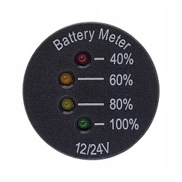 12v 24v battery charge level indicator